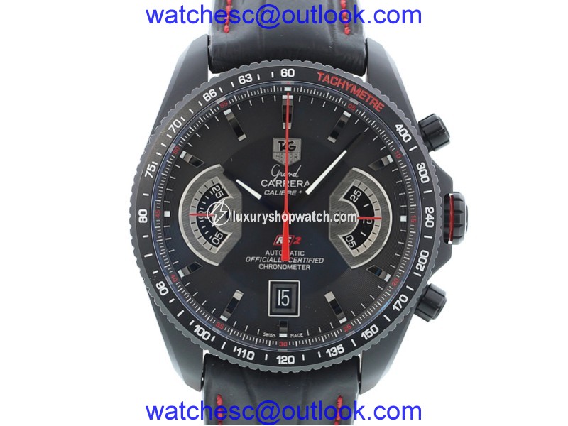 Tag Heuer Grand Carrera CAV518.FC6237 Titanium 43mm Mens Watch Tag Heuer
