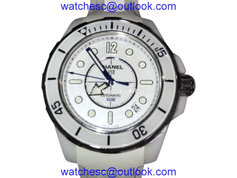 Chanel J12 Marine Stainless Steel & White Dial 38mm Unisex Watch Chanel