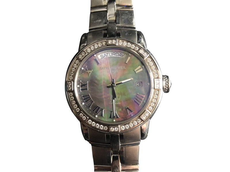 Raymond Weil 2844-SL2-00278 Stainless Steel and Diamond 38mm Automatic Mens Watch Raymond Weil