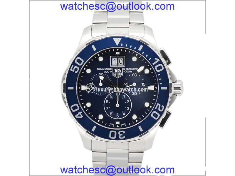 Tag Heuer Aquaracer CAN1011 Stainless Steel Quartz 43mm Mens Watch |
