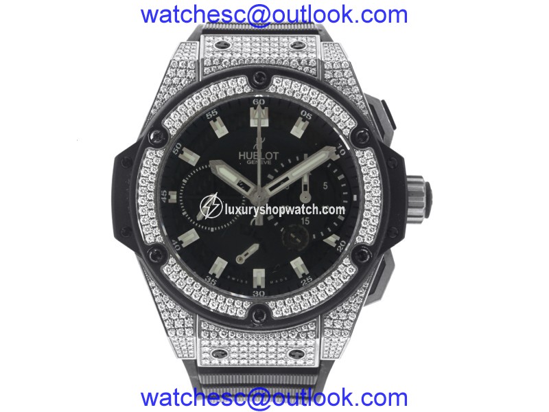Hublot King Power 48MM Zirconium with Factory Diamonds Hublot