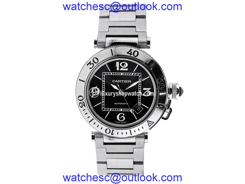 Cartier Pasha Seatimer Stainless Steel Black Dial Cartier