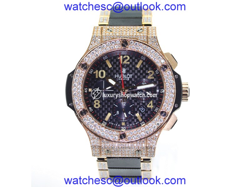 Hublot Big Bang Evolution Rose Gold and Ceramic with Diamonds Hublot