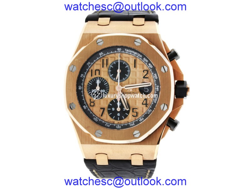 Audemars Piguet Royal Oak Offshore Rose Gold Leather Strap Audemars Piguet