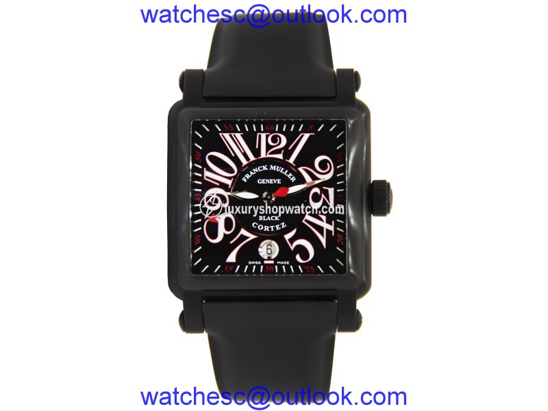 Franck Muller Conquistador Black Cortez with Rubber Band 45mm Franck Muller