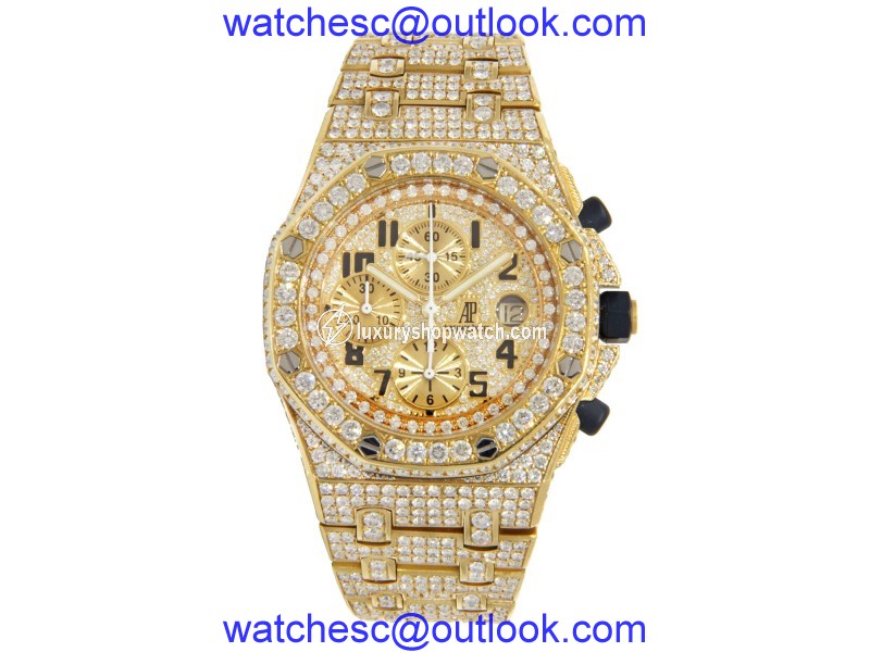 Audemars Piguet Royal Oak Offshore Yellow Gold covered in Diamonds 42mm Audemars Piguet