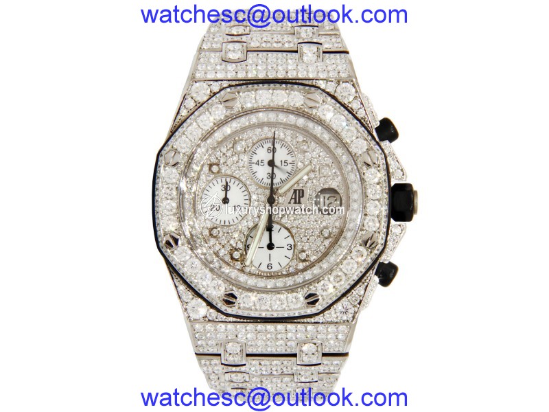 Audemars Piguet Royal Oak Offshore Stainless Steel covered in Diamonds 42mm Audemars Piguet