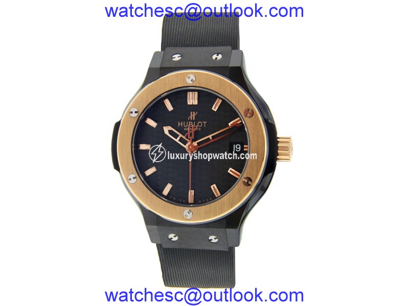 Hublot Classic Fusion Rose Gold Bezel Ceramic Quartz 38mm Hublot"