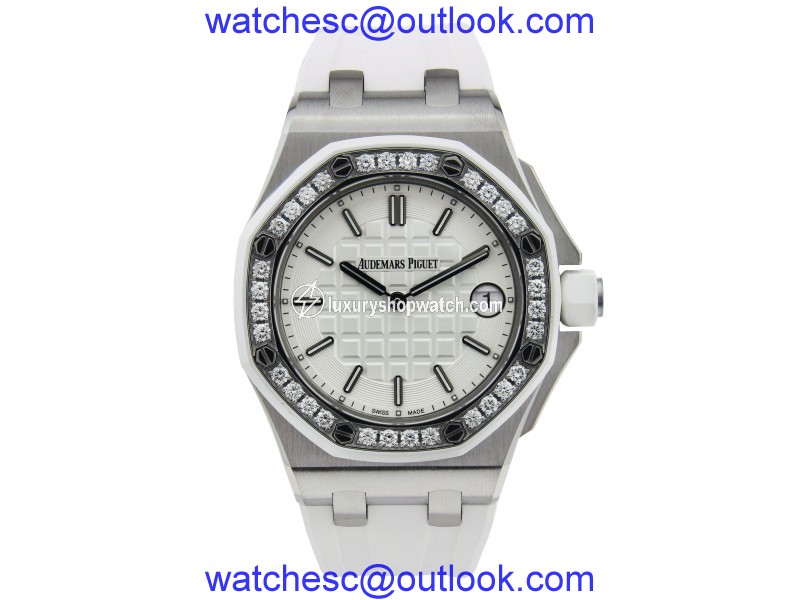 Audemars Piguet Royal Oak Offshore Ladies with White Rubber Strap 37mm Audemars Piguet