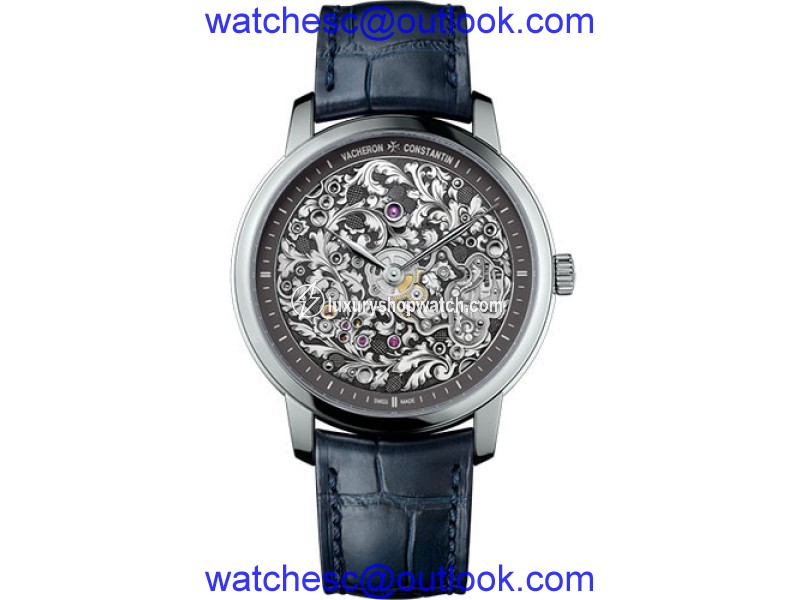 Vacheron Constantin Metiers D Art 1100A/000P-B026 950 Platinum & Leather 39mm Mens Watch Vacheron Constantin