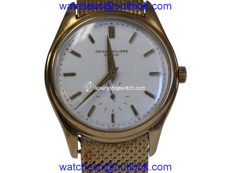 Patek Philippe 2526 18K Yellow 1st Automatic Porcelain Dial Mens Watch Patek Philippe