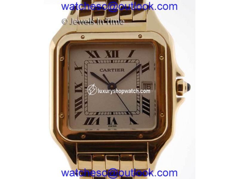 Cartier Panthere 18K Yellow Gold Quartz 27mm Mens Watch Cartier