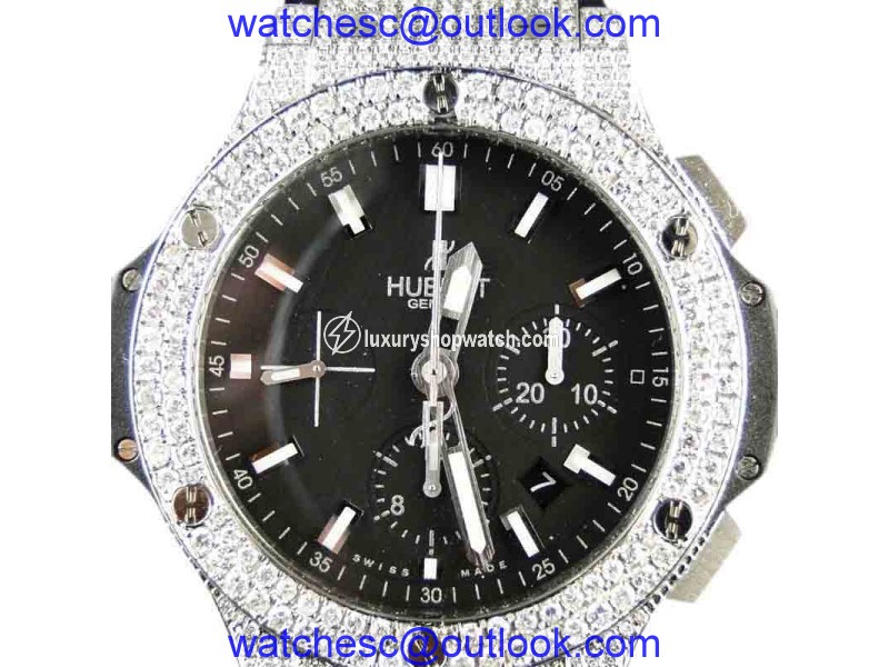 Hublot Big Bang Genuine Diamond 10.5 Ct Mens 44 Mm Watch| Hublot