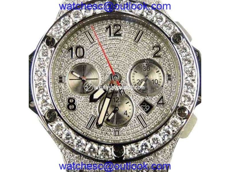 Hublot Big Bang Evolution Ceramic Band 15.95 Diamond 44mm Mens Watch Hublot