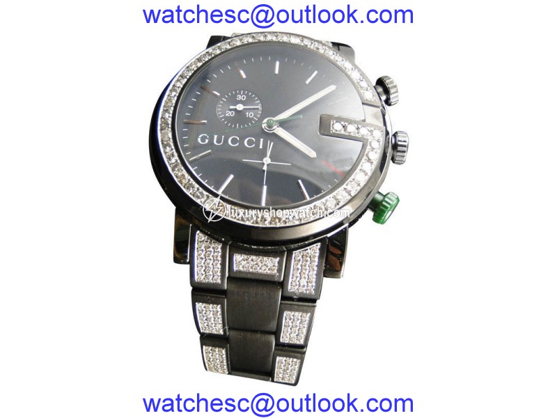 Gucci Ya101331 Diamond 6.5 Ct Sides And Band Mens Watch Gucci