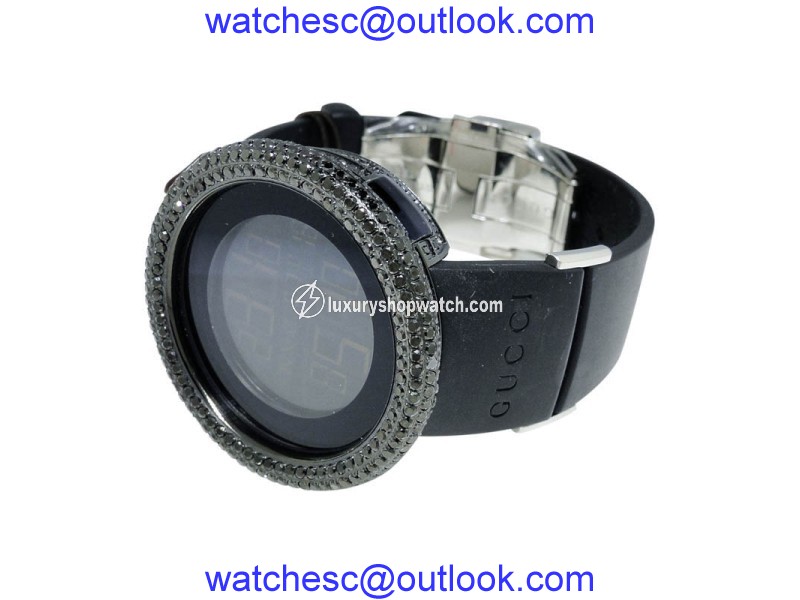 Gucci YA114401 Digital White 9 Ct Diamond Watch Gucci