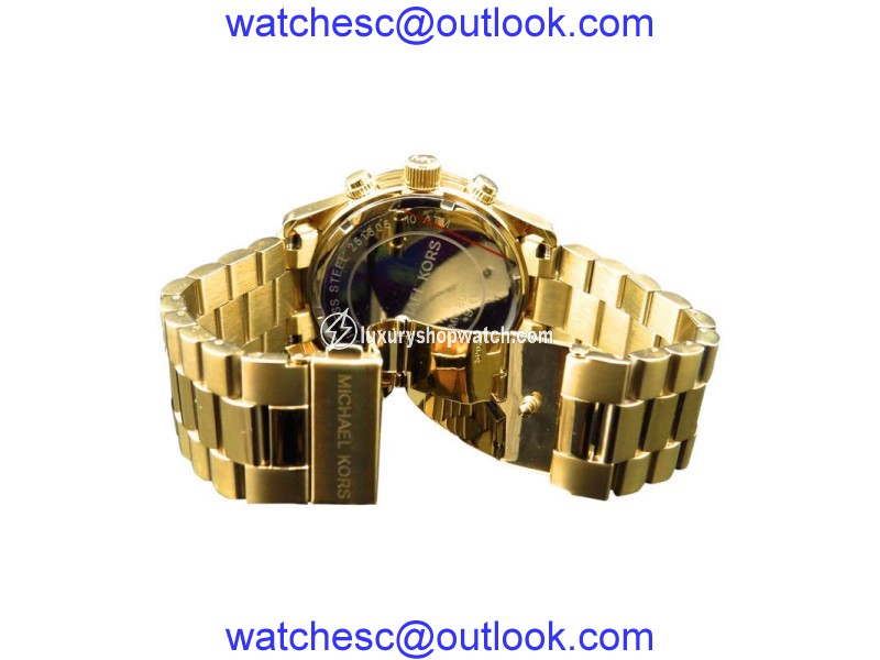 Micheal Kors Gold Stainless Steel with Custom Set Diamonds 2.0 ct 45 mm Watch Micheal Kors