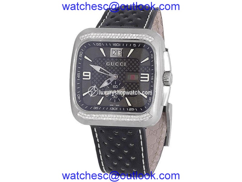 Gucci Coupe YA131302 Band Diamond Sports 1.5ct Brand New 40mm Mens Watch Gucci