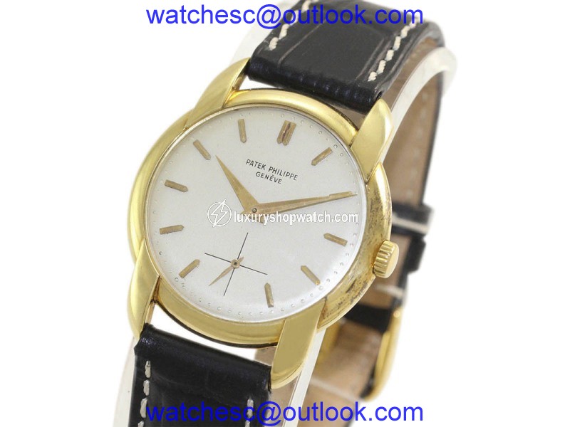 Patek Philippe Dress 2536 18K Yellow Gold / Leather Manual Vintage 34mm Mens Watch Patek Philippe