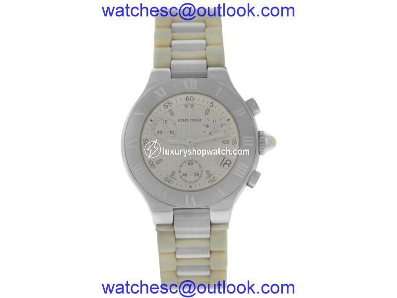 Cartier Chronoscaph 2996 Stainless Steel Quartz 32mm Womens Watch Cartier