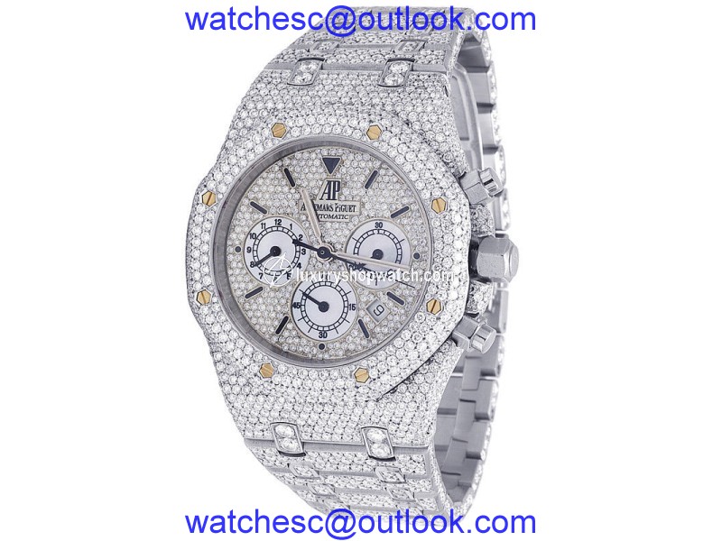 Audemars Piguet Royal Oak 25860ST.OO.1110ST.05 Stainless Steel with 27.75ct Diamond Automatic 39mm Mens Watch Audemars Piguet