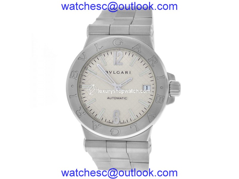 Bulgari Diagono DG35S Stainless Steel Automatic 36mm Mens Watch Bvlgari