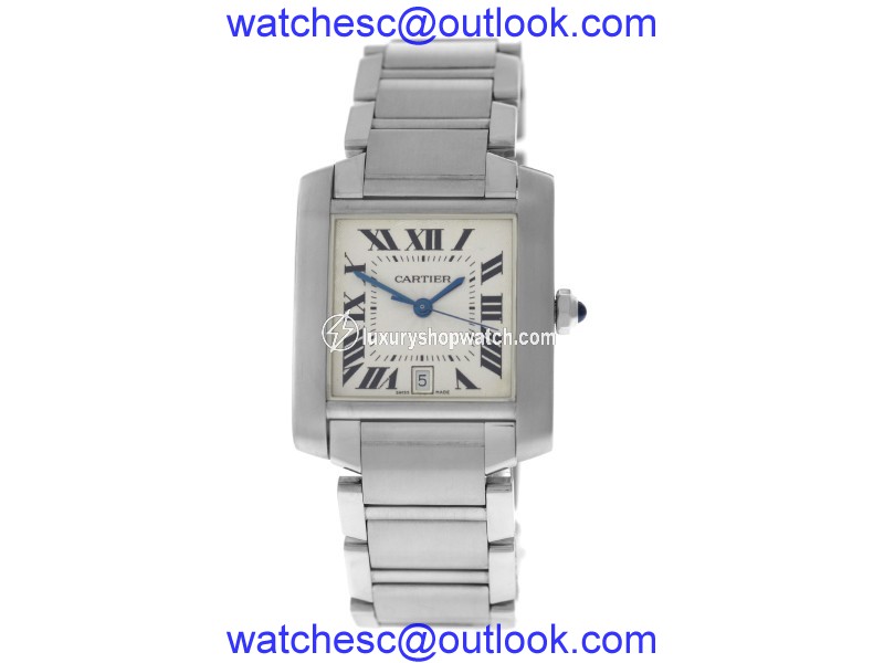 Cartier Tank Francaise 2302 Stainless Steel Automatic 28mm Unisex Watch Cartier