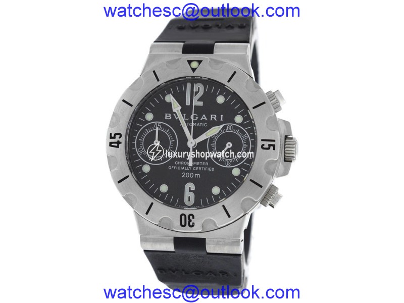 Bulgari Scuba SCB38S Stainless Steel Automatic 38mm Mens Watch Bvlgari