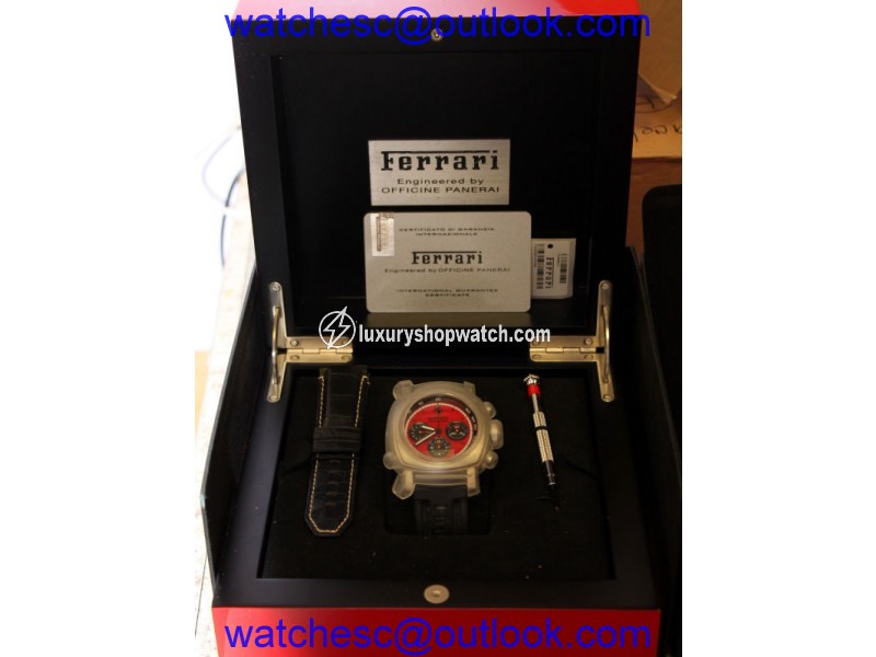 Panerai Ferrari Granturismo Red Dial Fer00013 N.I.B Watch Panerai
