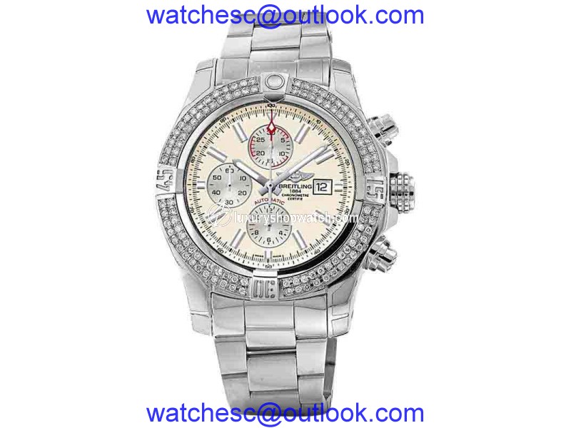 Breitling A1337111/G779 Super Avenger II (two) 3.00ct. Diamond Bezel Watch Breitling