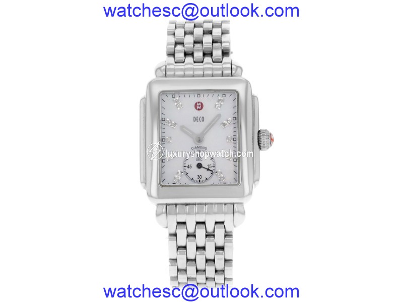 Michele Deco-16 MWW06V000002 Stainless Steel Quartz Womens Watch Michele