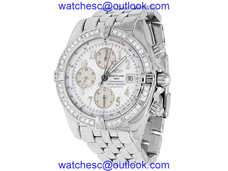 Breitling Evolution A13356 Stainless Steel 43mm Mens Watch Breitling