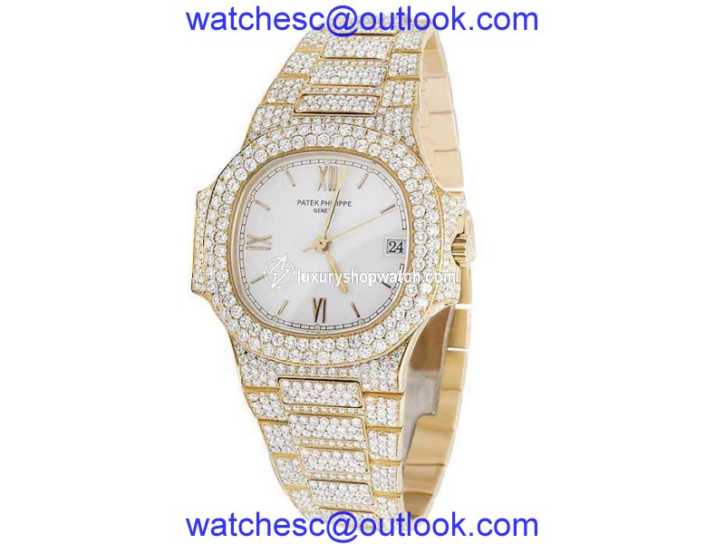 Patek Philippe Nautilus 3800/001 18K Yellow Gold 17.5mm Womens Watch Patek Philippe