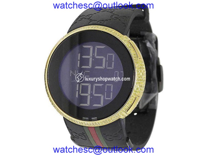 Gucci YA114214 Rose Gold over Stainless Steel 44mm Mens Watch Gucci