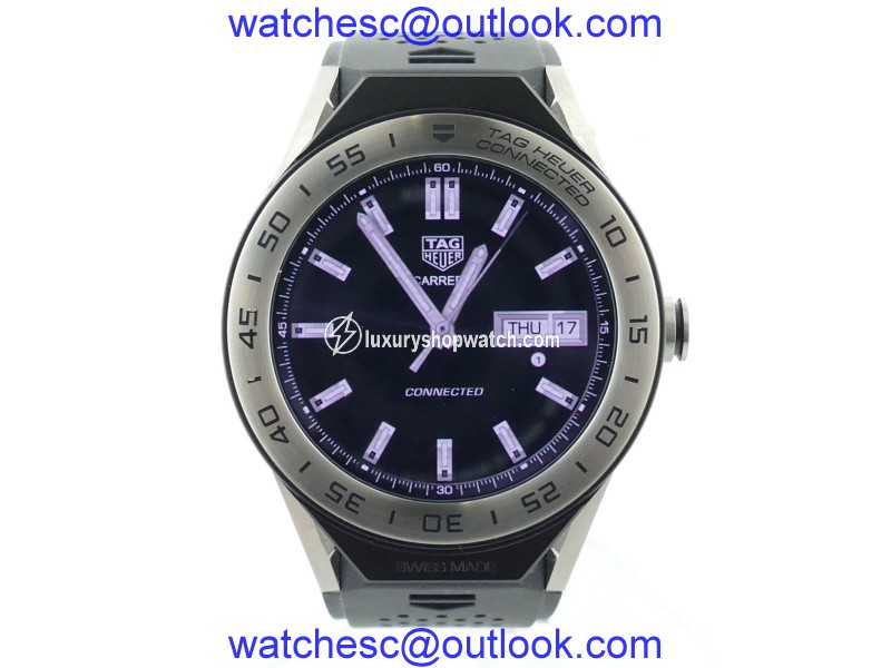 Tag Heuer SBF8A8 Titanium / Rubber Quartz 46mm Mens Watch Tag Heuer