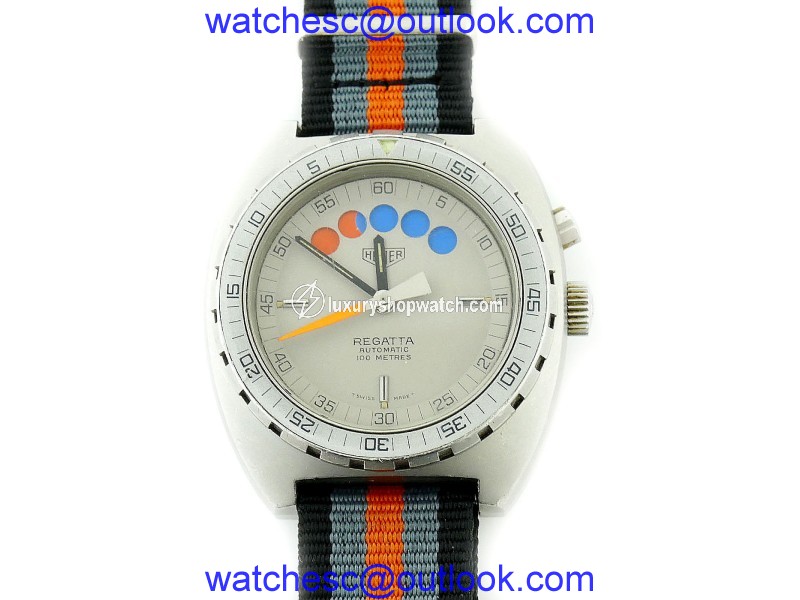 Tag Heuer Regatta 34.603 Stainless Steel / Canvas with Grey Dial Automatic 42mm Mens Watch Tag Heuer