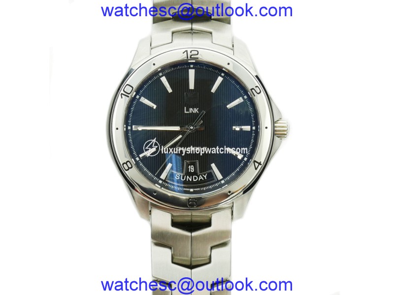 Tag Heuer Link WAT2010 Stainless Steel & Black Dial 42mm Mens Watch Tag Heuer