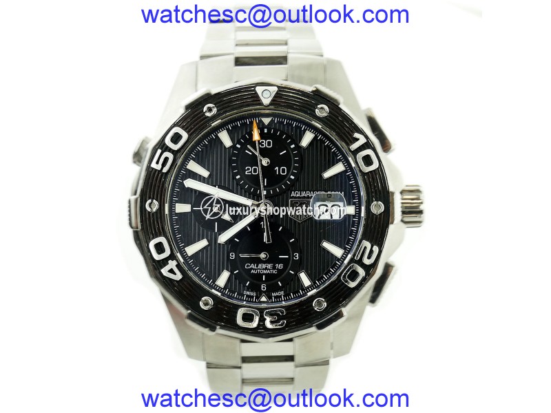 Tag Heuer Calibre 16 Aquaracer CAJ2110 Stainless Steel Automatic 44mm Mens Watch Tag Heuer