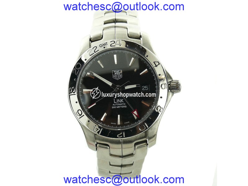 Tag Heuer Link WJF2116 Stainless Steel with Black Dial Quartz 38mm Mens Watch Tag Heuer