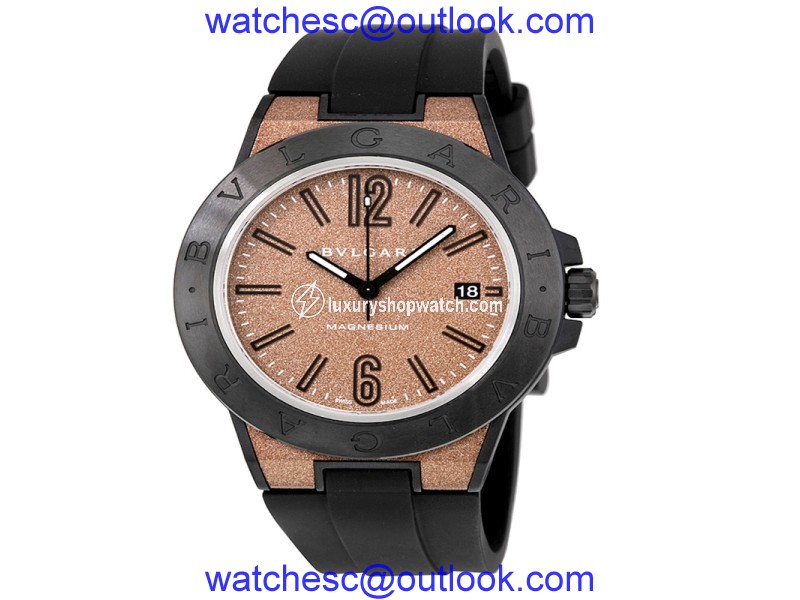Bulgari Diagono Magnesium Automatic Date Mens Watch DG41C11SMCVD Bulgari"