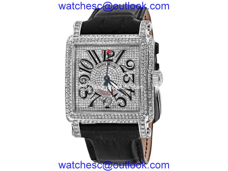 Franck Muller 10000H SC Conquistador Cortez Stainless Steel Diamond Watch Franck Muller