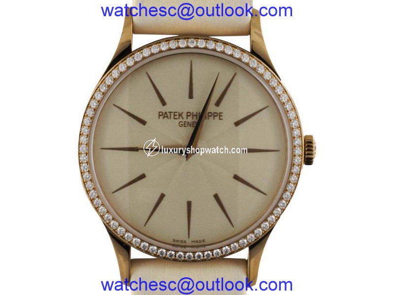 Patek Philippe Calatrava 4897 Diamond 18K Rose Gold Watch Patek Philippe