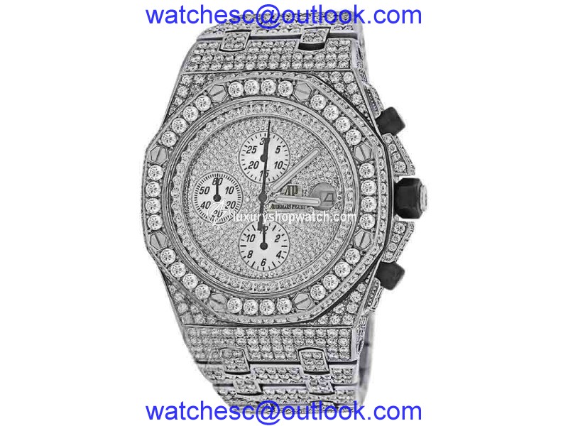 Audemars Piguet Royal Oak Offshore Stainless Steel Diamond Dial 42 mm Watch Audemars Piguet