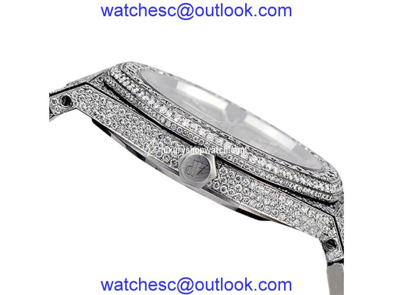 Audemars Piguet Royal Oak 15400ST.OO.1220ST.01 Stainless Steel with Diamonds 41mm Mens Watch Audemars Piguet