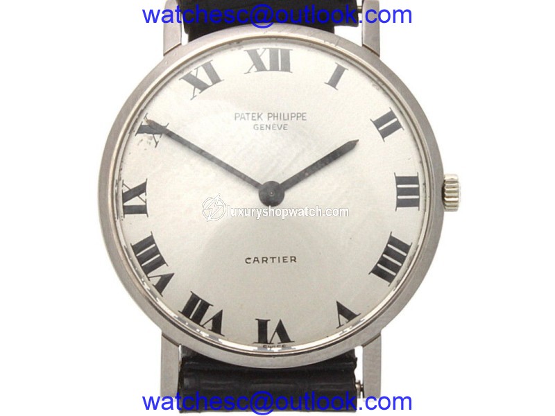 Patek Philippe Calatrava 3512 18K White Gold / Leather Manual Vintage 30.5mm Unisex Watch Patek Philippe