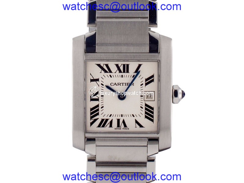 Cartier Tank Francaise W51011Q3 Stainless Steel Quartz 25mm Womens Watch Cartier