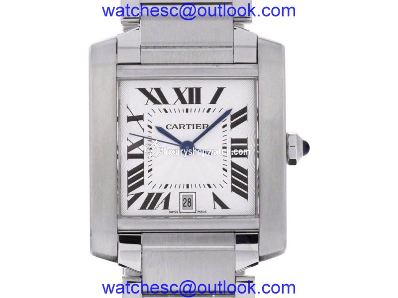 Cartier Tank Francaise 2302 Stainless Steel Automatic 28mm Womens Watch Cartier