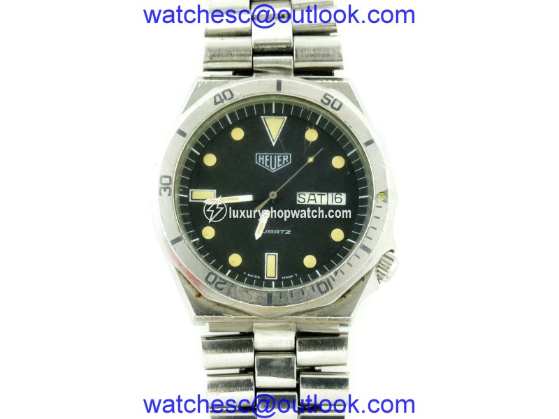 Tag Heuer 1000 980.004 Stainless Steel with Black Dial 39.5mm Mens Vintage Watch Tag Heuer