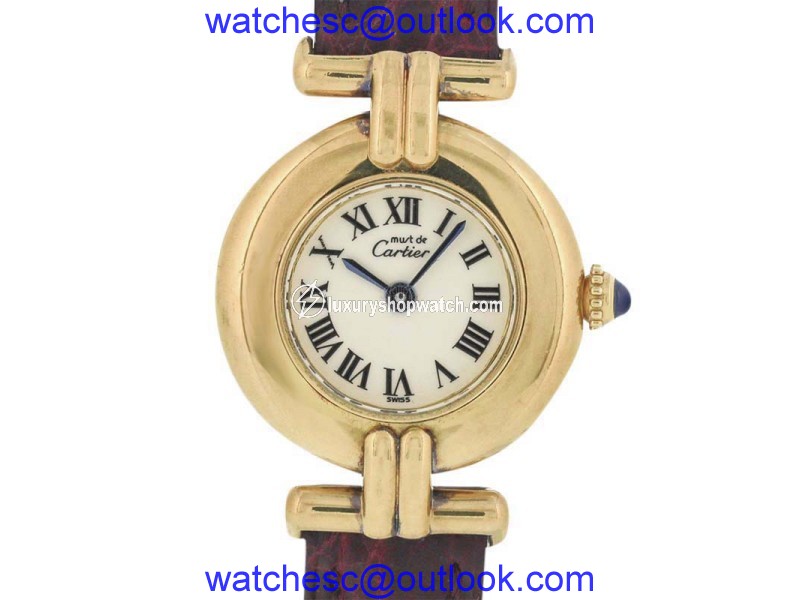 Cartier Must de 590002 Gold Plated Quartz 24mm Womens Watch Cartier