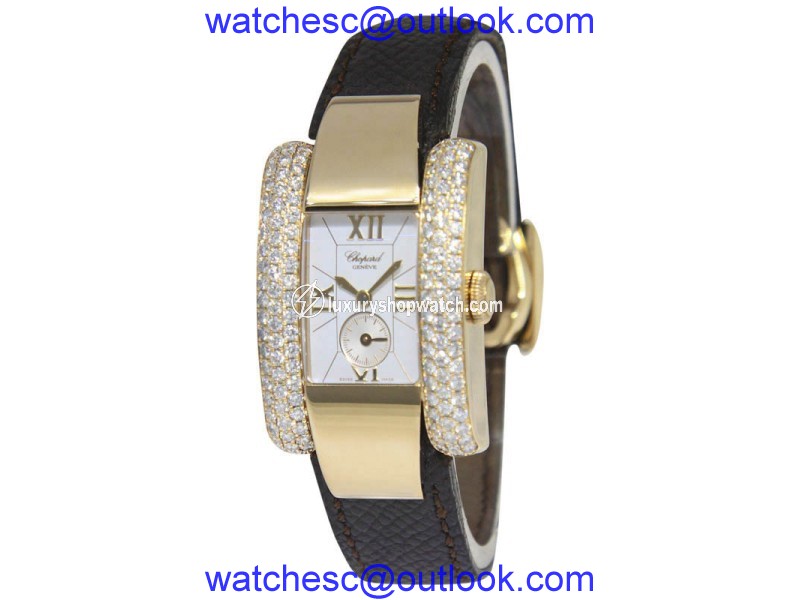 Chopard La Strada 41/6823 18K Yellow Gold Diamond 23mm Womens Watch Chopard